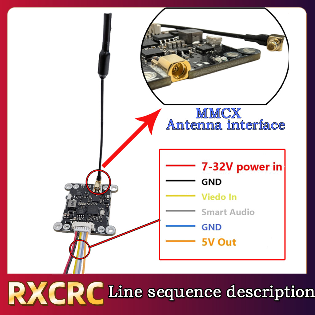 RXCRC 5.8G Module 48CH 1.6W VT - Fpv Drone Receiver review and price