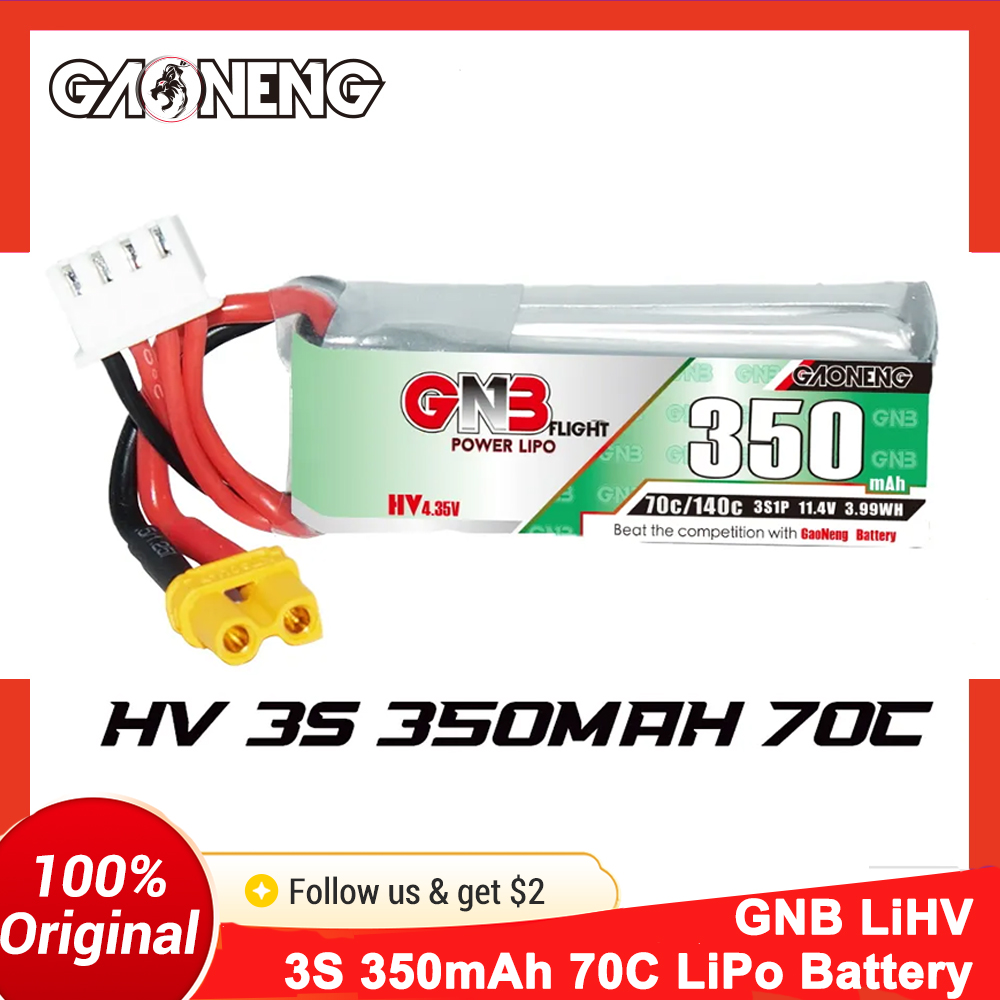 Gaoneng GNB 350mAh 3S 70C LiPo - Fpv Drone Goggles review and price
