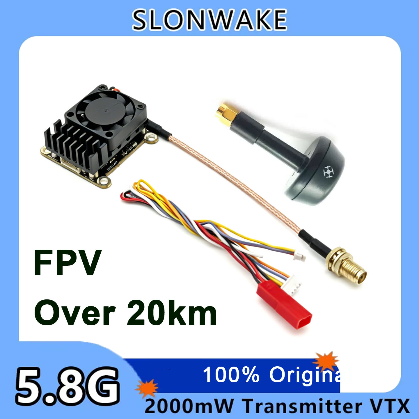 New upgrade 5.8Ghz 2W adjustab - Fpv Drone Receiver review and price