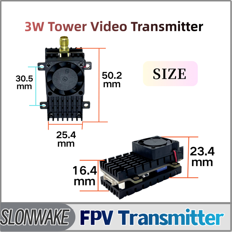 SLONWAKE 5.8G 3000mW Simulatio - Fpv Drone Receiver review and price